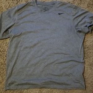 Nike dri fit grey shirt
